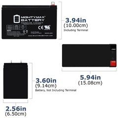 Mighty Max 12V 9AH SLA Battery Replacement for SEL HYS1290