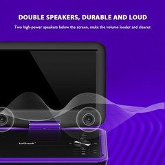 ieGeek 11.5″ Portable DVD Player for Kids and Car, 9.5″ 9.5inches, Purple