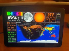 HamClock-Ham Radio World Clock in 8 inch HDMI Monitor (Open HamClock Compatible)