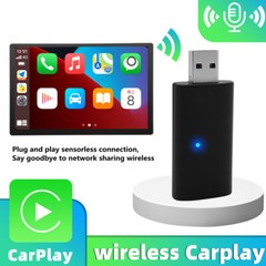 Wireless CarPlay Adapter For iPhone Apple Wireless Carplay Dongle,Plug Play 5GHz