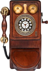 Pyle Vintage Corded Phone Retro Design Landline Telephone Tone/Pulse Switch