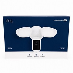 Ring Floodlight Cam Pro 4K (Newest Model) Wired | 2nd gen | Sealed | White
