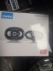 Clarion SE6935R 400W MAX Power 60W RMS 6×9″ Multiaxial 3-Way Speaker -Pair
