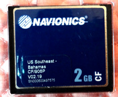 NAVIONICS US SOUTHEAST & BAHAMAS COMPACT FLASH 906P PLATINUM CHART CHIP CARD