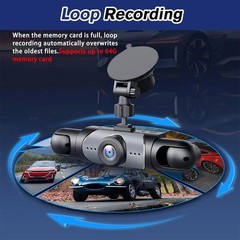 WiFi 360° 1080P Dash Cam Recorder 4 Channel Car Camera DVR Vehicle Video