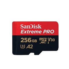 SanDisk 256GB microSD Card 200MB/s V30 U3 for DJI Pocket3 Drone 4K
