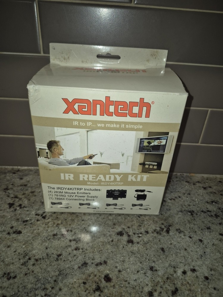 Xantech IRDY4KITRP IR Repeater Kit w/ 789-44 Block, 4 Emitters