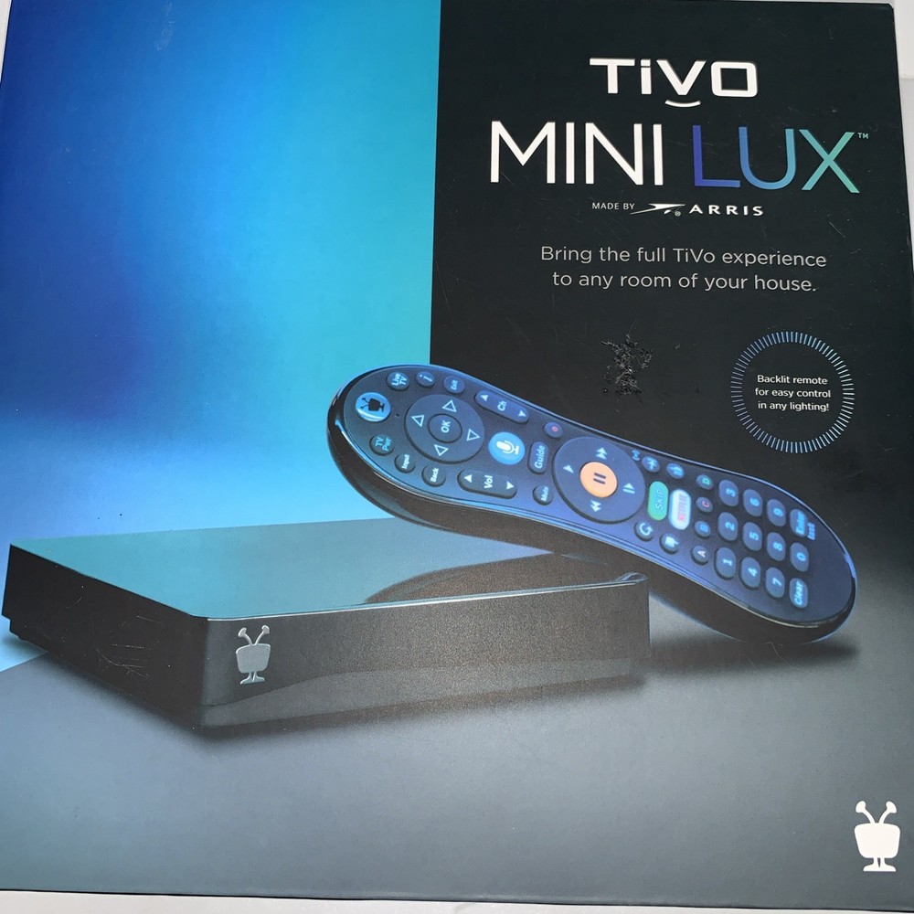 TiVo Mini LUX 4K (TCDA95000) Lifetime Voice GLO-Remote