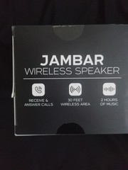 Jambar Wireless Speaker Bluetooth, Black 30ft Wireless Area 2 Hours Small Black