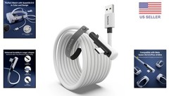 Flexible 16FT USB 3.0 Cable for Seamless VR Gaming with Oculus and Pico Devices