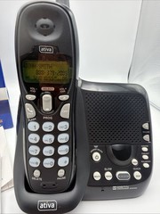 Ativa A241 2.4GHz Cordless Phone Answering System NO BATTERY UNTESTED Read!!