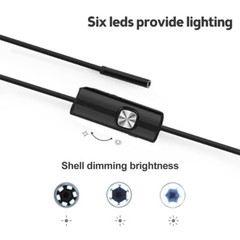 Endoscope Borescope w/ 6LED Mini Inspection USB Camera Scope For Android System
