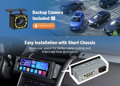 Single 1DIN 6.28″ IPS Android Auto Car Stereo Head Unit CarPlay RDS Touch Screen