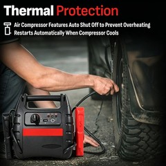 3-in-1 Portable Power Station and 1000 Peak Amp Jump Starter,Fits US 12V Cars