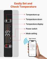 VEVOR 12V Car Refrigerator Portable Freezer 26.4QT Electric Cooler for Camping