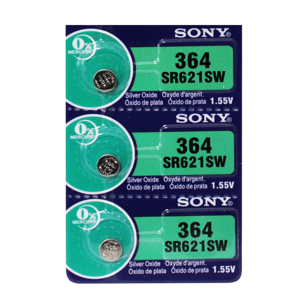 Sony 364 SR621SW Watch Battery 3Pc