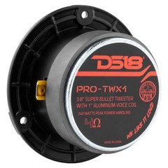 DS18 PRO-TWX1/BK Aluminum Super Bullet Tweeter 1″, 240W Max Built in Crossover