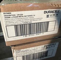 Duracell CR123A Lithium Batteries 3V Bulk Fresh Exp 24 48 72 96 Lot