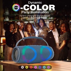 Rechargeable Portable Bluetooth Wireless HIFI Speaker AUX/USB/TF Card Super Bass