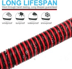 40 FT 18 AWG Dual Conductor Red & Black Speaker Wire – 99.95% Oxygen Free Copper