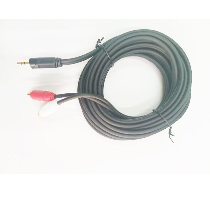 3.5mm Male to 2 RCA Y Cable 1.5m 3m 5m 10m 15m 20m Aux Audio Android 3.5mm-2RCA