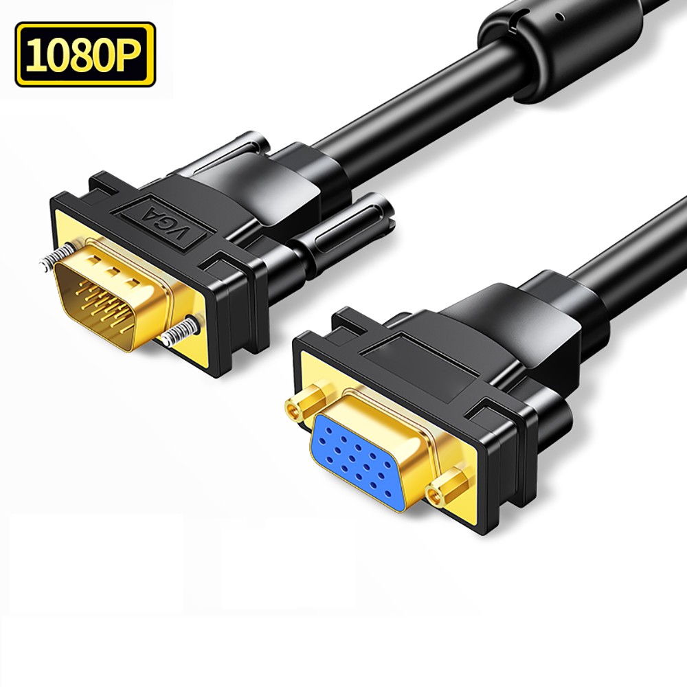 VGA Cable Male To Female 15 Pin PC Monitor TV LCD Plasma Hd Svga Lead 1m – 5m