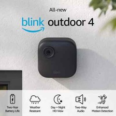 Blink Outdoor (4th Gen) Wireless smart HD security camera | Black Add-on camera