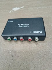 Portta N3CVTHR HDMI Converter Component YPbPr R/L Audio To HDMI Black Adapter
