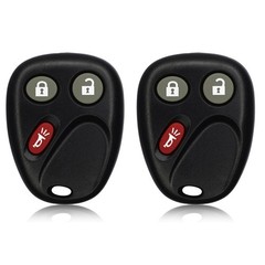 2Pcs 3-Button Keyless Entry Remote Car Key Kit For Chevrolet For GMC 2003-2007