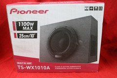 Pioneer TS-WX1010A 1100W MAX – 10″ Amplified Shallow Truck Subwoofer, Used #U1