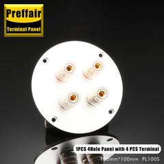 Aluminum Binding Post Speaker Box Banana Jack Socket Plate Banana Plug Connector