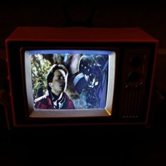 Tiny TV Back To The Future Mini TV with Remote Working