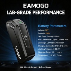 H HAILONG 52V 20AH Battery 40A BMS