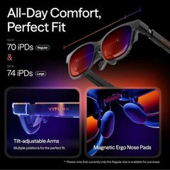 VITURE Luma Pro XR Glasses — 152” 1200p Ultra Sharp Display 52° FOV (Large Size)