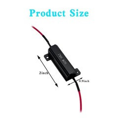 50W 6ohm Load Resistors Led Turn Signal, Led Resistor,Suitable For 4PCS Black