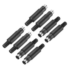 8 Pcs S-Video DIN Mini Male Socket 8 Pin(PS/2 Plug)