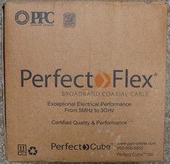 18 AWG Coaxial Cable 280 ft White PPC Perfect Flex 6 Ser. 3180662 CATV, CL2, CL3