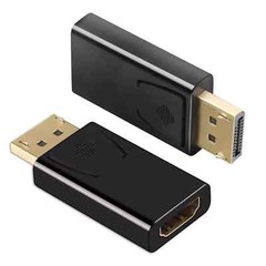 2 x Display Port to HDMI Male Female Adapter Converter DisplayPort DP to HDMI