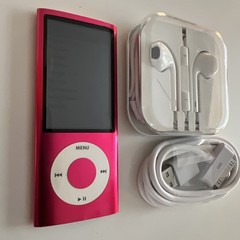Apple iPod nano 5th Generation Pink (8GB) New Battery Installed Big Bundle