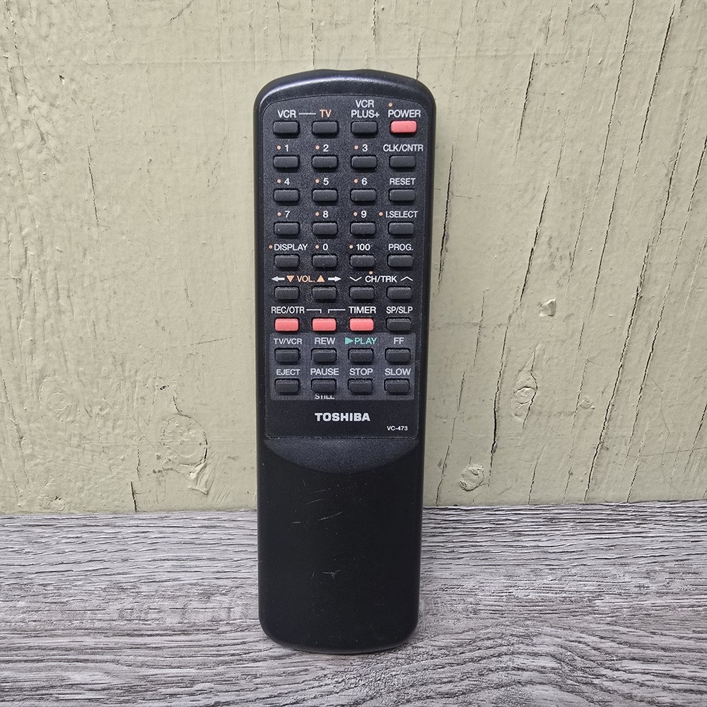 Toshiba VC-473 Remote Control VCR Player Genuine Pre-Owned Tested Works OEM