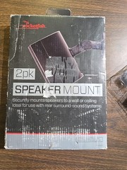 Speaker Mount Tilt & Swivel For Wall or Ceiling Rocketfish RF-HSWM2B 2PK – Black