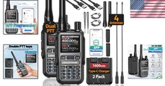 Compact Rechargeable Walkie Talkies NOAA Weather Radio
