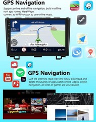 Apple Carplay Android 15 Car Stereo Radio GPS Navi + Cam For Honda CRV 2007-2011