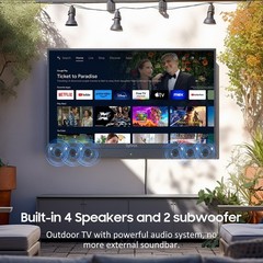 SYLVOX 43” Outdoor TV 4K Waterproof 1000nits Smart TV With 6 Powerful Speakers