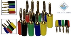 5-Colors 2mm Mini Banana Male Plug Jack Cable Connector 10 Pack