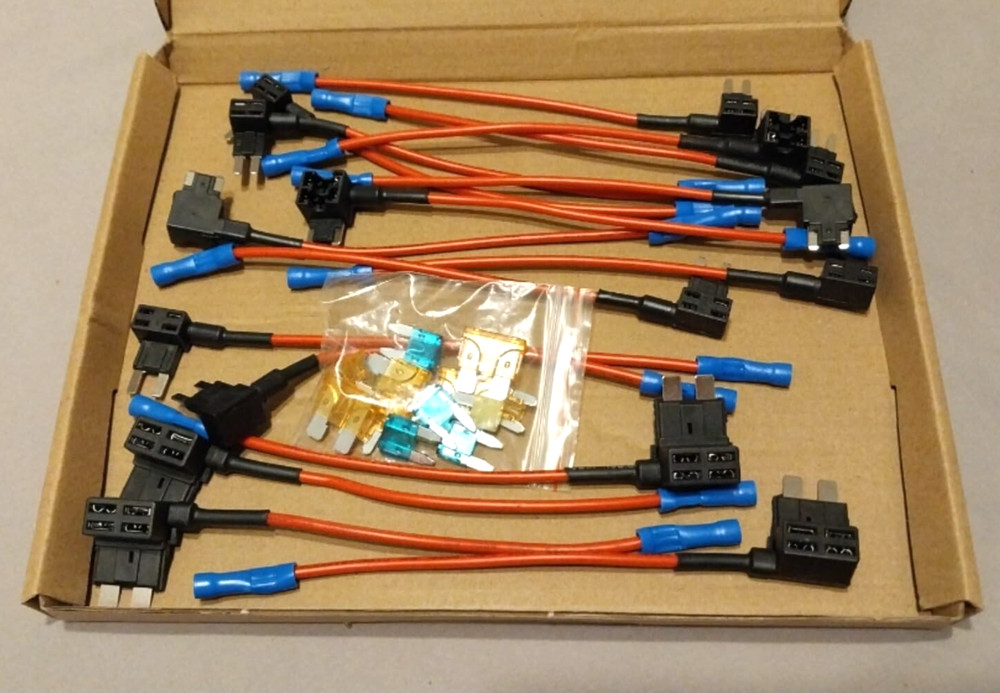 16 Pack 4 Types Fuse Tap, Upgraded 12V Car Add a Circuit Fuse Tap Kit – Standard