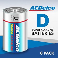 ACDelco Super Alkaline Maximum Power D Batteries for Home and Household Use