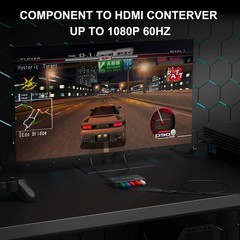Component to HDMI Converter YPbPr RGB R/L Audio v1.3 Adapter Support 1080P 2