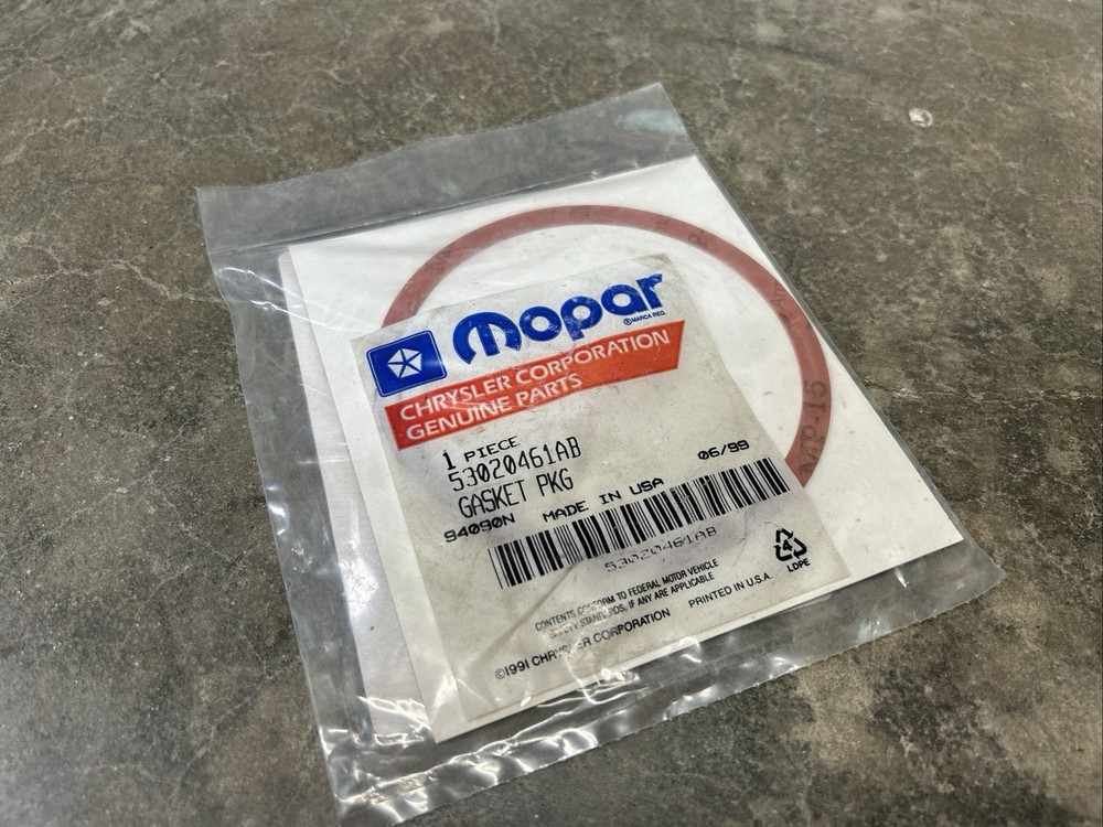 Genuine Mopar Oil Filter Gasket 53020461AB
