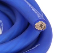 KnuKonceptz Kolossus OFC Power Ground Wire TRUE 8 Gauge AWG Cable Blue 5′